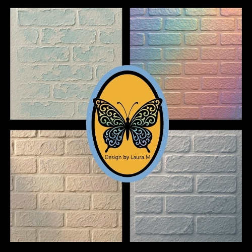 Embossed Pastel Paper Textures Set – Mint, Lavender, Peach & Beige