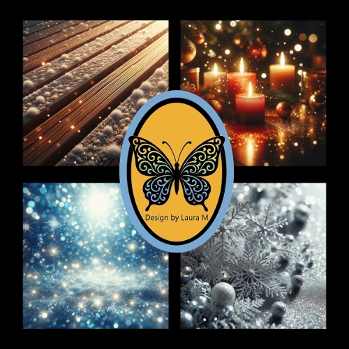 Christmas Candlelight & Snowy Nights Photo Kit