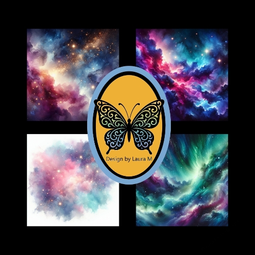 Cosmic Nebulae Digital Art Kit – Vibrant Abstract Space Paintings