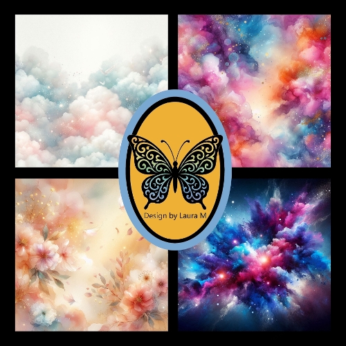 Dreamy Abstract Cloud Collection – Pastel, Neon, and Cosmic Color Formations
