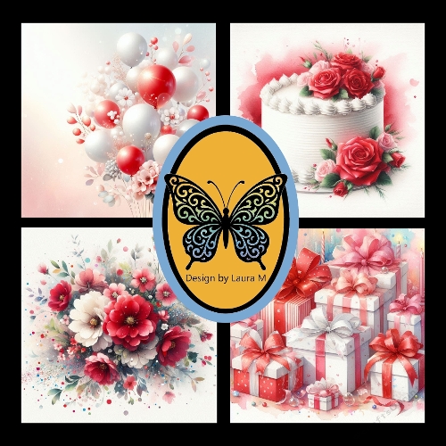 Floral Celebration Collection – Cake, Bouquet, Gift Boxes, and Roses
