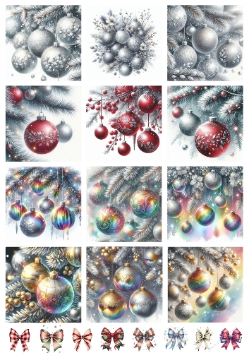 Festive Christmas Collage – 12 Magical Holiday Illustrations