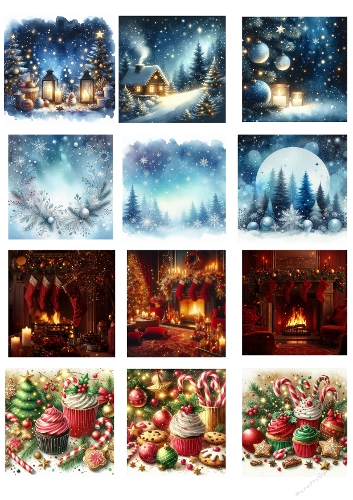 Whimsical Watercolor Christmas Collection – Cozy Winter Scenes & Sweet Festive Treats