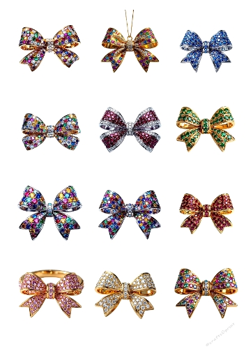 Ornate Bow Brooches – 12 Colorful Photographs