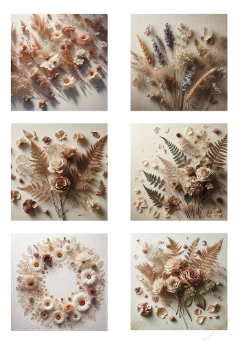 Collection of Dried Flowers and Grasses | Bouquets, Wreaths, and Arrangements