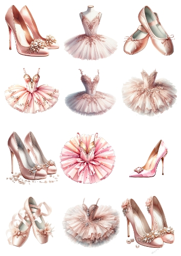 Pastel Pink Watercolor Ballet Kit – Shoes & Tutus Collection