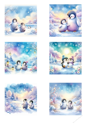 Penguin Companions – Winter Card Collection