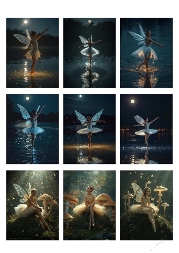 Fairy Ballerina Clipart – 9 Magical Dance Illustrations for Crafts
