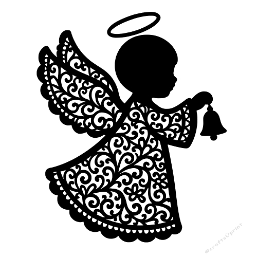 Elegant Lace Angels – Vintage Embroidery Style Design for Crafts