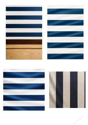 Nautical Stripe Background Set – A4 Collage for Masculine & Marine Crafts