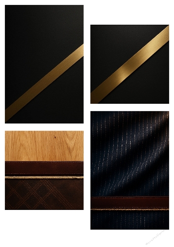 Masculine Texture Backgrounds – A4 Collage with Leather, Metal & Fabric for Cardmaking