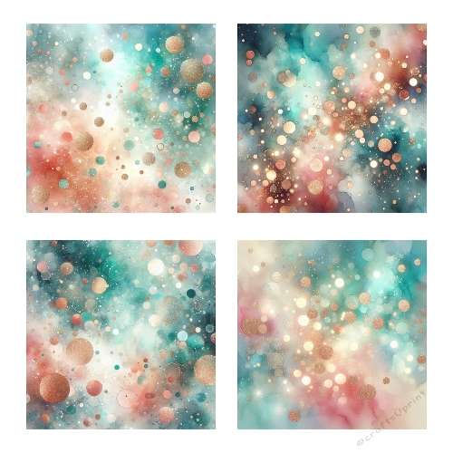 Celestial Bubbles – Abstract Cosmic Collage