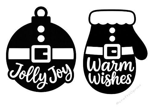 Santa Style – 2 Holiday Cutting Files (Jolly Joy & Warm Wishes)