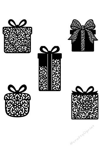 Decorative Gift Box Cutting Files Kit – Ornate Silhouettes