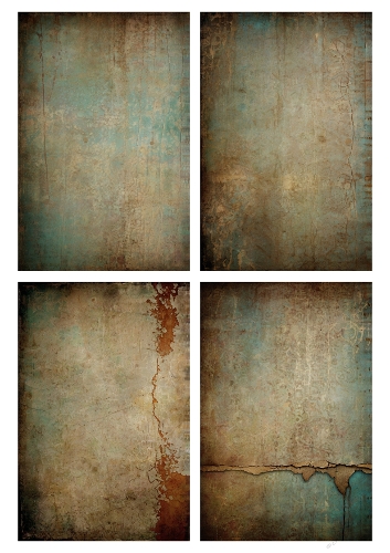 Rustic Weathered Textures – A4 JPEG Collage