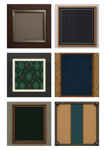 Masculine Collage Backgrounds – 6 Stylish Panels for Male Cards