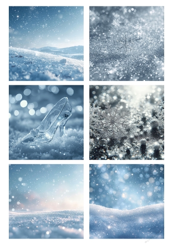 Winter Magic Collage – Snow & Ice Cutting File