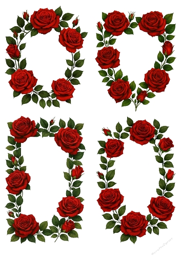 Rose Frames – Romantic Floral File Set