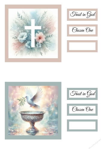 Watercolor Communion Cards – Dove & Cross Designs