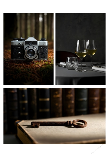 Timeless Moments – Vintage & Elegant Collage Panel (A4 JPEG)