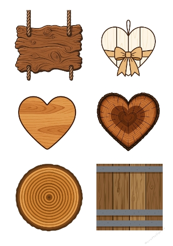 Timber Touch – 3D Collage Card Base (A4 JPEG)