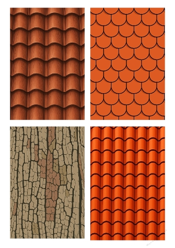Roof & Bark Textures – Collage Panel (A4 JPEG)