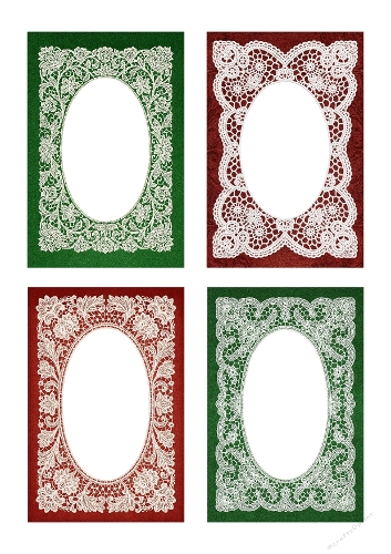 Vintage Lace Frames – Elegant Collage Panel  