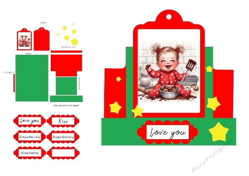Cookie Time – Easy 3D Card Kit (Printable)