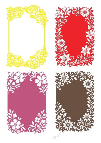 Cutting File Kit – Ornate Floral cards