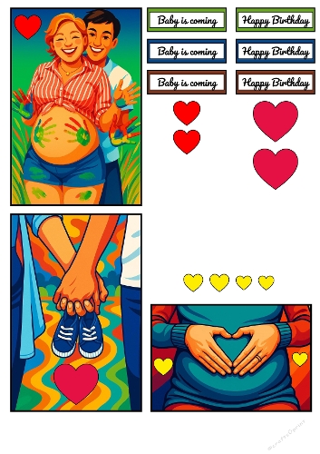 Baby on the Way – 3D Card Trio