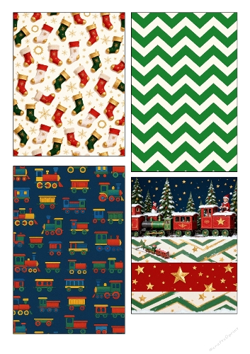 Christmas Background Kit – Festive A4 Collage Panel