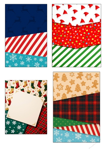 Christmas Wrap Layers – Festive Background Kit (A4 JPEG)