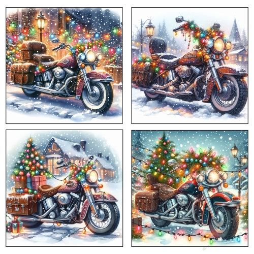 Whimsical Glow – Harley Avindson Christmas Collage Panel (2000x2000 JPEG)