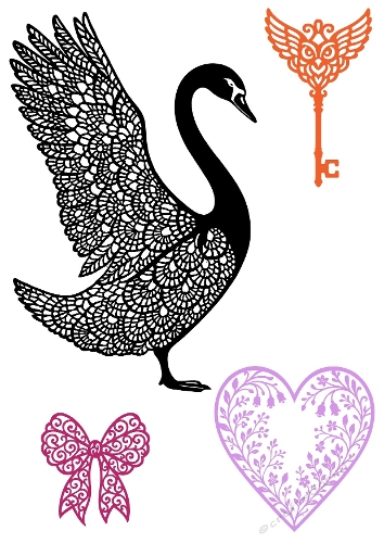 Mystic Lace – Decorative Cutting File Set (SVG & Silhouette)