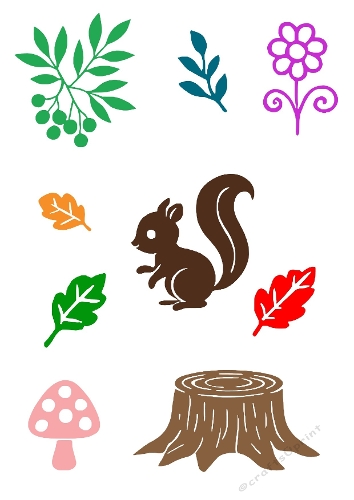Forest Whimsy – Nature Cutting File Kit (SVG & Silhouette)