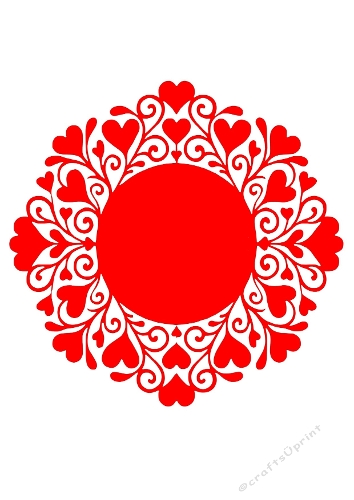 Floral Heart Harmony – Silhouette Cutting File (SVG & Silhouette)
