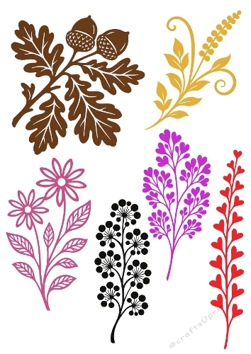 Botanical Charm – Nature Cutting File Kit (SVG & Silhouette)