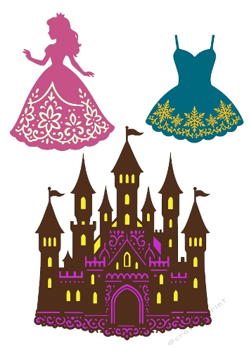 Fairy Tale Castle – 3D Cutting File Kit (SVG & Silhouette)