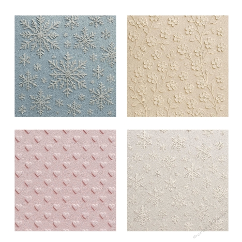 Embossed Seasons – Collage Background Kit (JPEG 2000x2000)