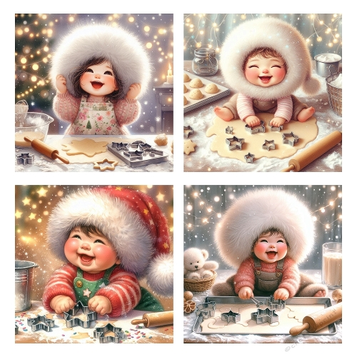 Holiday Cookie Magic – Illustration Kit (2000x2000 JPEG)