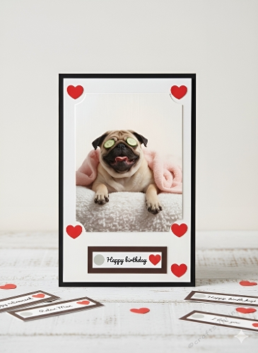 Spa Day Pug – 3D Card Kit with Funny Sentiments