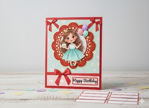 Birthday Girl – 3D Celebration Card Kit