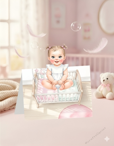 Soft Nursery Crib – Foldable Baby Card