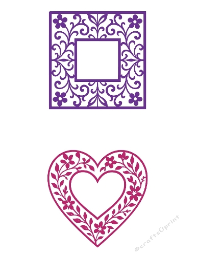 Floral Frames Duo – Cutting File Kit (SVG & Silhouette)