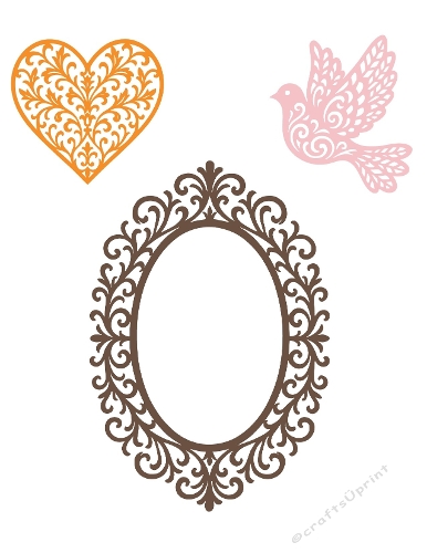 Elegant Motif Trio – Cutting File Kit (SVG & Silhouette)