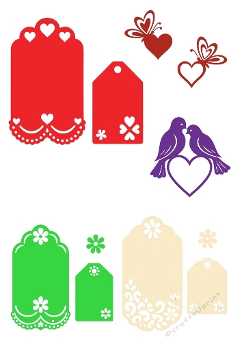 Lovebirds, Butterflies & Hearts SVG Bundle