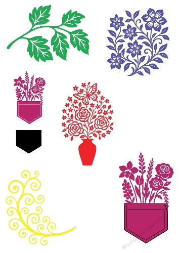 Floral Pocket & Botanical Cutting File Kit