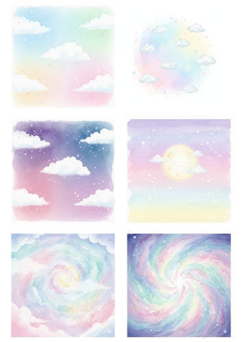 Pastel Sky Background Kit 