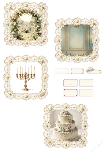 Regency Elegance Topper Kit | Floral Printable for Birthdays & Special Occasions