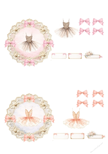 Ballerina Elegance 3D Card Kit | Set of 2 Easy‑to‑Make Printable Cards
